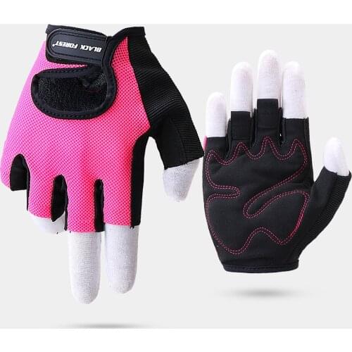 Half Finger Glove Breathable Anti-shock Sports Gloves MTB Bike Bicycle Glove Absorbing Sweat Riding Outdoor Sports Glove