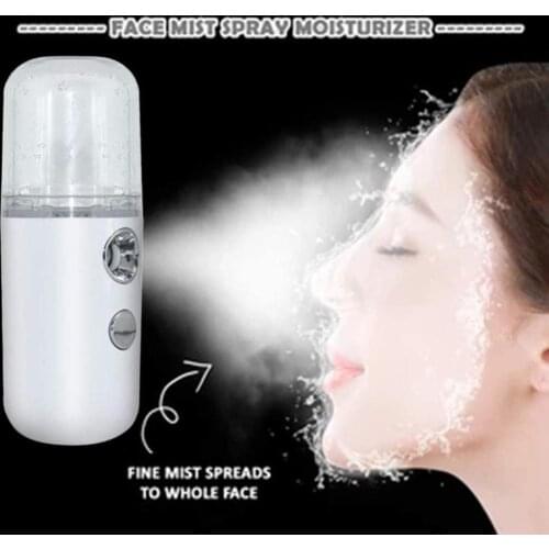 Mini Portable USB Rechargeable Nano Mister Sprayer Cooling Mist Face Humidifier Moisturizing Facial Body Nebulizer Beauty Device
