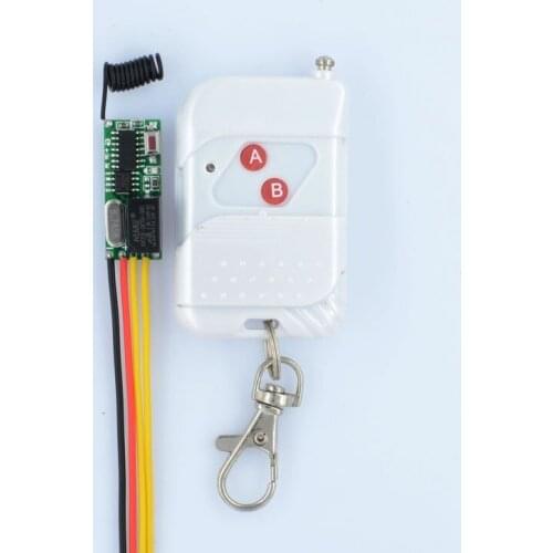 DC 5V 12V RF Wireless Radio Remote Control Switch Remote Control Lighting Mini Receiver A B Button Momentary Toggle Latched