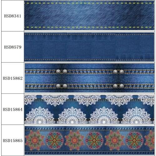 22MM 25MM 38MM 50MM 75mm Printed Pattern on Grosgrain Ribbon for diy ribbon