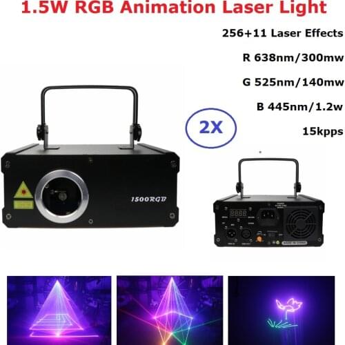 RGB Animation 1.5W DMX Laser Line Scanner Stage Lighting Effect Laser Projector Light DJ Dance Bar Xmas Party Disco Show Light
