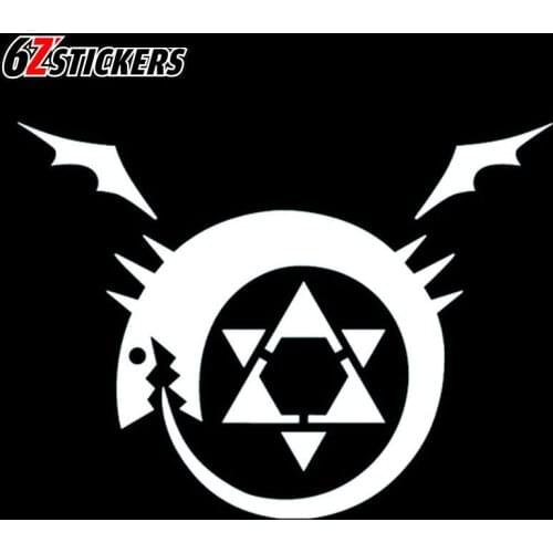 Sixsub 1pcs 40x29CM 3D Fullmetal Alchemist Anime Car Styling Sticker Funny Car Stickers and Decals