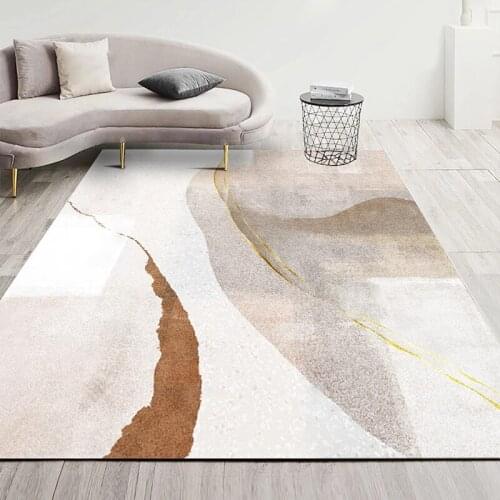 Nordic Modern Carpet Living Room Geometric Abstract Home Bedroom Carpet Sofa Tea Table Area Rug Bedside Non-slip Kitchen Mat