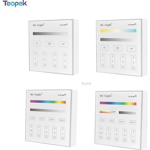 Miboxer B0 B1 B2 B3 B4 B8 T1 T2 T3 T4 Touch Panel Remote Controller 2.4GHZ WIFI Wireless Dimmer/RGBW/RGB+CCT LED Strip / Bulb