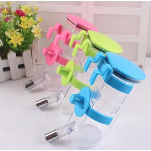 Pet products pet drinking cup hanging cage type kettle stainless steel ball automatic water dispenser 350ml