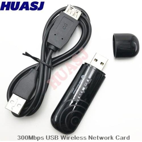 Huasj DWA-140 USB WiFi Adapter 300Mbps Wireless Network Card Adapter 802.11b/g/n for PC Computer Accessories