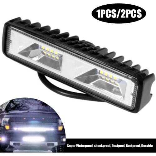 1pcs/2pcs 48W 6000K IP67 Truck Headlights Waterproof Car Driving Work Light Super Bright Auto Fog Lamp Spotlight Car Accessories