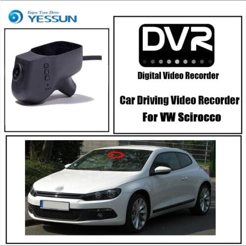 YESSUN for Volkswagen Scirocco Car DVR Driving Video Recorder Mini Control APP Wifi Camera FHD 1080P Registrator Dash Cam