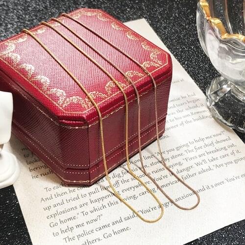 YUN RUO Rose Gold Color Snake Chain Short Necklace Accessory Lace 316 L Titanium Steel Woman Jewelry Never Fade Drop Shipping