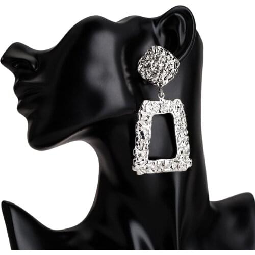 Women Vintage Alloy Geometric Drop Earrings AM0825