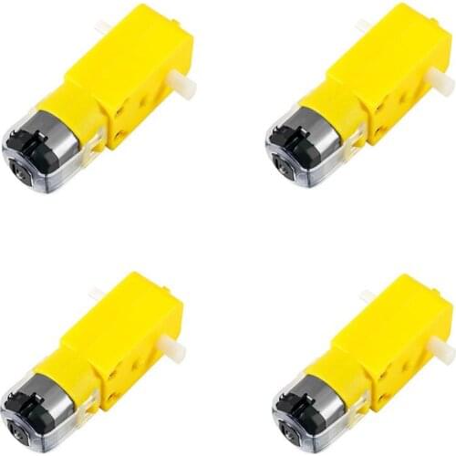 4Pcs DC Electric TT Motor 3V-6V Gear Motor Dual Shaft for Smart Car Robot Arduino DIY Ki