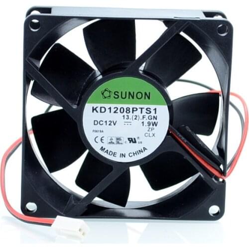 1pcs KD1208PTB1-13. (2). GN 8025 8CM 80mm 12V 1.9W double ball bearing cooling fan