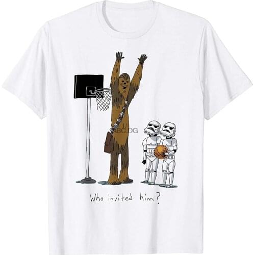 Chewbacca Basketball Who Invited Him T-Shirt