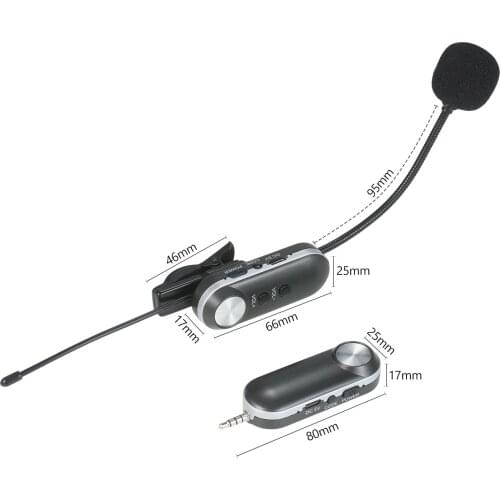 UHF Headset Wireless Microphone Instrument Mic Omni-directional Hifi Wireless Instrument Microphone System Receiver &Transmitter
