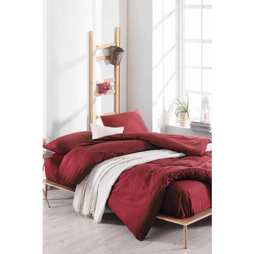 Bedding Set With Pillowcase Duvet Cover Sets Bed Linen Sheet Maroon Double Queen Size Quilt Covers Bedclothes