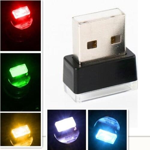 Mini USB Light LED Modeling Light Car Plug-in 5v Lamp Car Ambient Light Neon Interior Light Car Interior Decorative Light