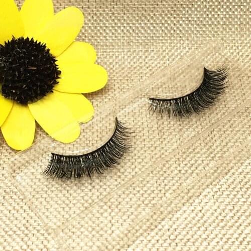 Wholesale Natural Real Mink False Eye Lashes /Mink Individual Fake Eyelashes Extensions For Makeup Free shipping For ZP005