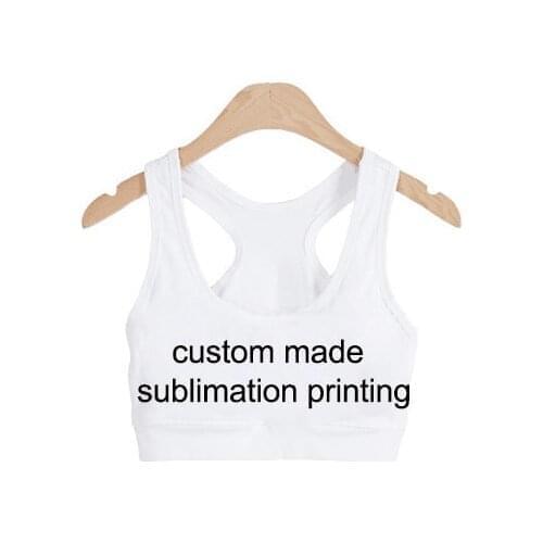Wholesale Price Custom Made 3D Sublimation Print Milk Silk Women Crop Tops Vest