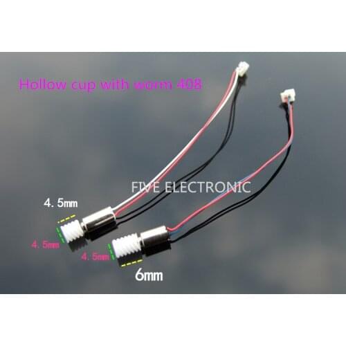 Hollow cup with worm 408 3.7V 40000rpm,4*8 motor Miniature toy motor, use for DIY toy MODELS