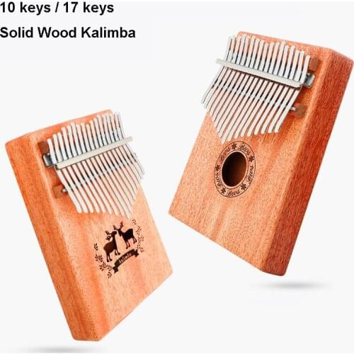 Hotsell 17 Keys Kalimba Thumb Piano High-Quality Solid Mahogany Body Musical Instrument Upright Piano