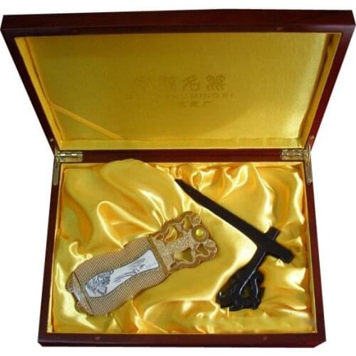 Rare!guaranteed 100% Handcrafted With Chinese Charm Boxwood Comb Handwork Totally Costful Wedding Gift-jipin Shuanglong Xizhu