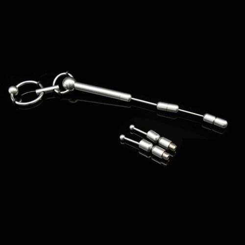 Adjustable Penis Plug Stainless Steel Catheter Sound Urethral dilator Prince Albert Jewelry Urethra Sound Sex Toys For Men 248
