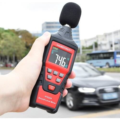 Handheld digital sound level meter HT622A noise meter 30-130dB decibel tester noise audio detector volume measuring instrument