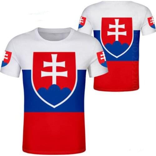 SLOVAKIA youth men diy custom name number svk t shirt nation flag slovensko country slovak republic college print photo clothes