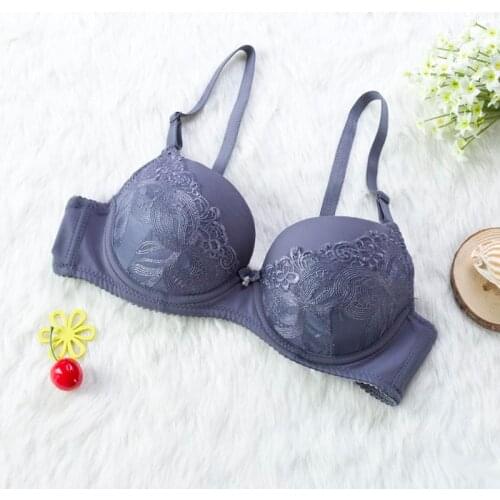 Thin section lace bra small chest sexy lingerie gather close Furu adjustable bra 368 # Free shipping