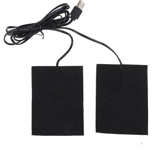 USB 3.7V-5V Portable Warm Plate Carbon Fiber Heating Pad USB Heating Film Fever Heat Mat Winter Warm Glove 6Styles