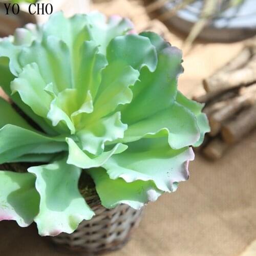 YO CHO High Quality Big Flowering Artificial Plants Fake Landscape Land Rare Plants Xmas Party Home Office Garden Wedding Decor