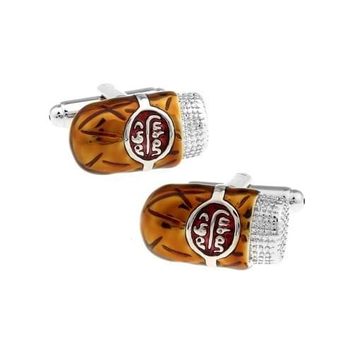 Premium Spot Golden Cigar Cufflinks Bullet Cuffs Smoking Design Free Shipping 2019 New Arrive