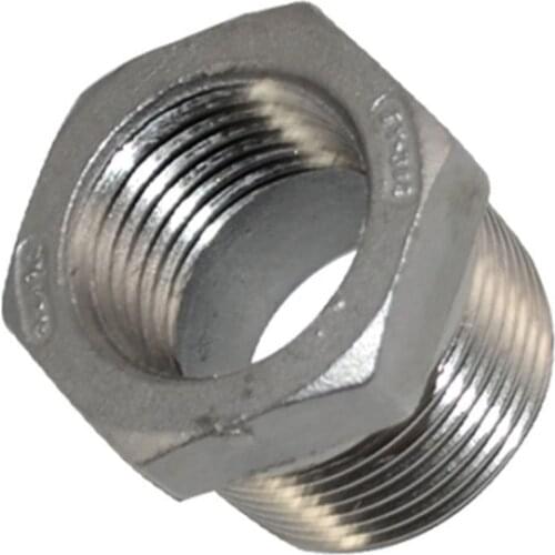 1 PC New 3/4" Male x 1/2" Female Thread Reducer Bushing Pipe Fitting SS 304 NPT