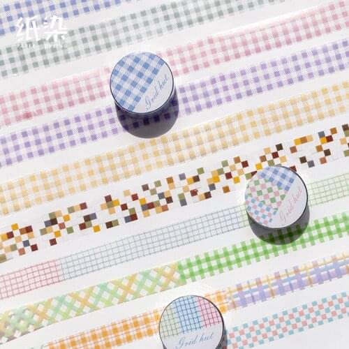 10PCS/LOT grid house series cute fresh decoration PET tape