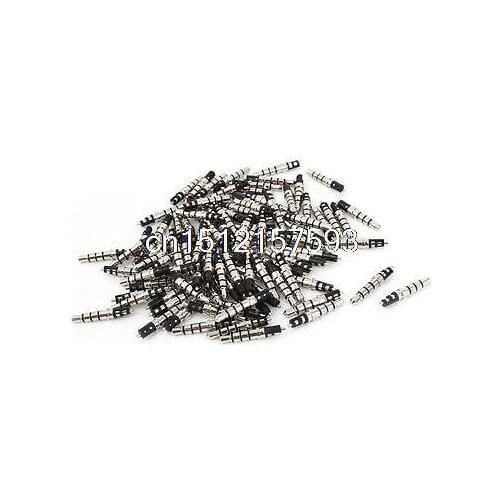 100pcs Headphone 4 Pole 3.5mm Stereo Audio Male Plug Jack Connector Solder
