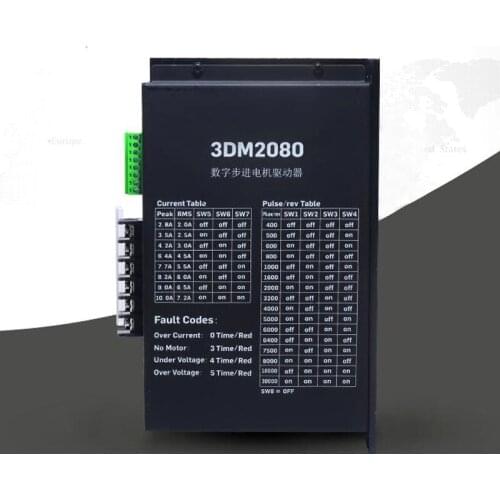 3DM2080 three-phase DSP digital hybrid stepper motor driver for 86/110/130 stepper motor 10A 220V