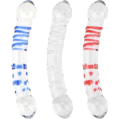 Dildo Prostate Massager Adult Masturbator Glass Anal Plug Artificial Fake Penis Butt Plug Sex Toys for Men Women