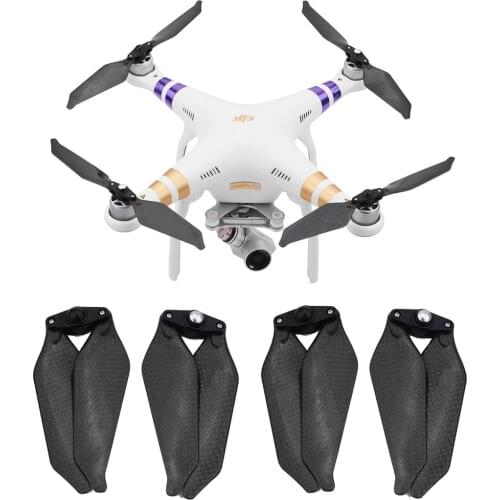 BRDRC 2Pairs Foldable 9455 Propeller Full Carbon Fiber Low Noise Propellers Prop Blades For DJI Phantom 3 Pro/Adv/SE
