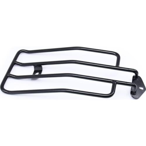 Black Solo Luggage Fender Rack For Harley Sportster XL 1200 883 85-03 Triumph America 85-11 Motorcycle
