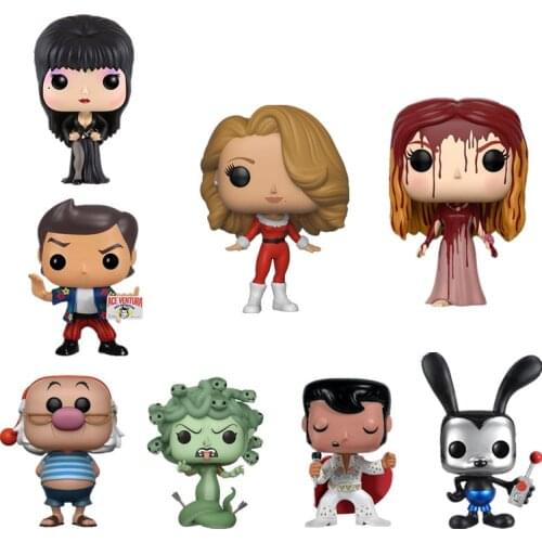 Disney Oswald the Lucky Rabbit Medusa Elvira Mistress of the Dark Model 1970‘S Elvis Mariah Carey Vinyl Model Birthday Gift Toys