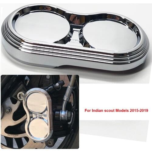 For Indian Scout 2015 2016 2017 2018 2019 Models Motorcycle High Quality Chrome Front Caliper Cover Accessories Decorate Sticker