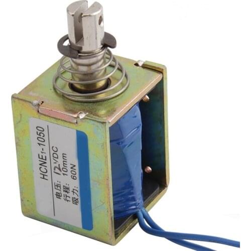 Electromagnet push-pull impact type through DC 12V24V JF-1050B 1050 stroke 10mm 700g