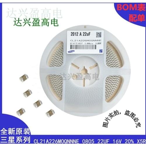 CL21A226MOQNNNE CAP CER 0805 22uF 226M ±20% 16V X5R Ceramic Capacitor 2000pcs Ceramic Capacitor