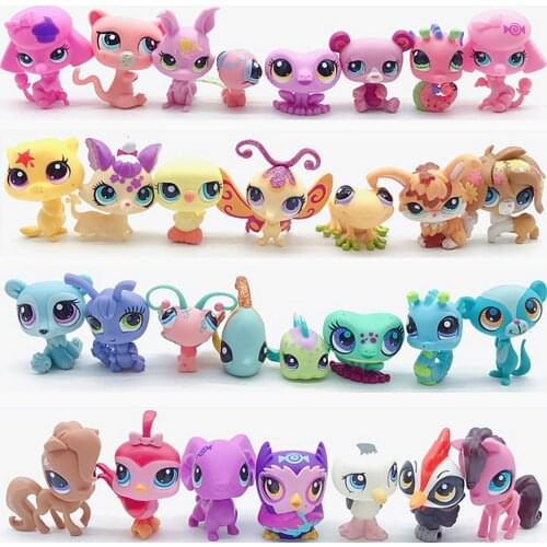 Pet shop Collection Figure Collie Dog Cat Bird Ribbat Animals Cute Kids Toys Gift