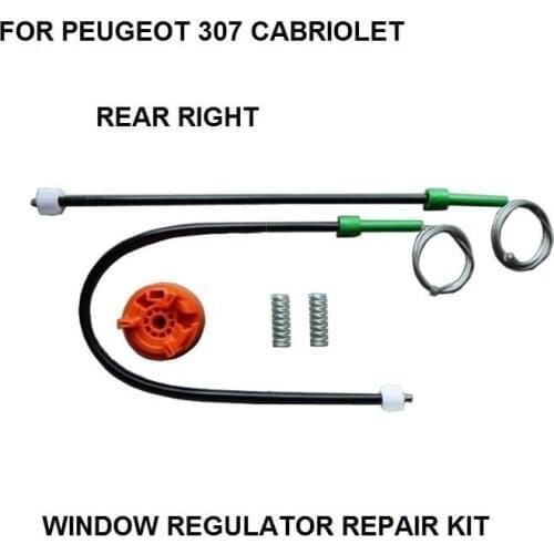 FOR PEUGEOT 307 CABRIOLET WINDOW REGULATOR REPAIR KIT REAR RIGHT 2003-2008