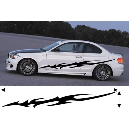 For 2Pcs VINYL GRAPHICS DECAL KITS CAR BOAT TRUCK CUSTOM SIZE COLOR VARIATION F1-35 Car styling