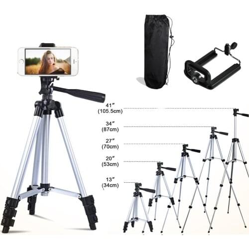 Lightweight Tripod Stand for Phone Photography Aluminum Alloy for Canon Sony DSLR Digital Camera for Selfie Phone Huawei Mi