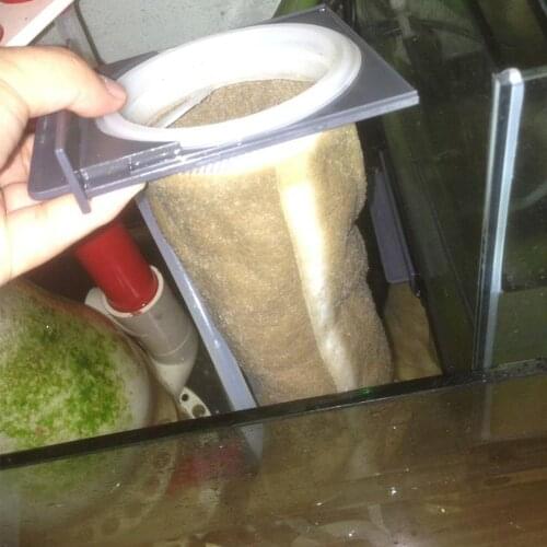 2PCS Durable Reusable 200 Micron Filter Socks Bags for Aquarium Fish Tank 23x10.5cm/38x10.5cm