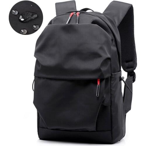 Multifunctional Computer Waterproof Backpack Men Luxury Student School Bags Casual Pleated Backpacks 15.6 Inches Laptop Bag Pack
