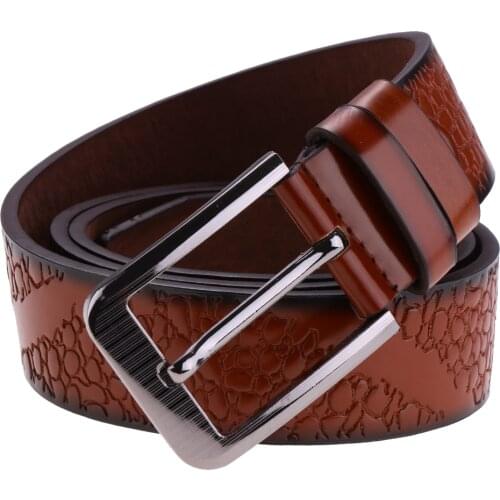 Retro Mens Work Pin Buckle Leather Belt Causal Wide Strap Jeans Waistband